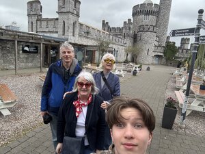 The full tour group at Blackrock Castle